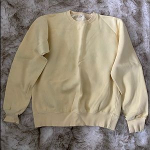 BRANDY MELVILLE yellow crewneck
